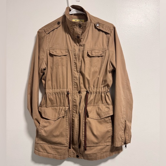 Maralyn & Me Tan Utility Anorak Jacket Women’s Medium | Lightweight - Picture 3 of 8